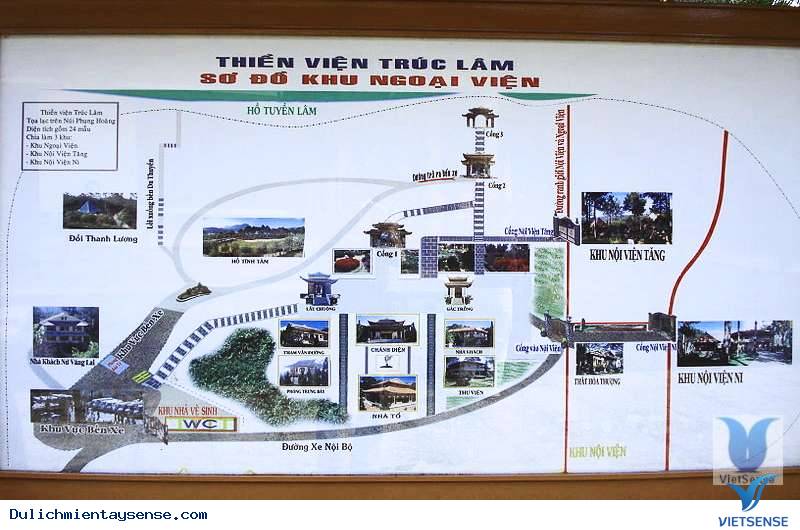 Bản đồ Thiền viện Trúc Lâm Bản đồ Thiền viện Trúc Lâm